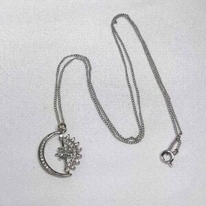 Sterling Moon and Stars Necklace